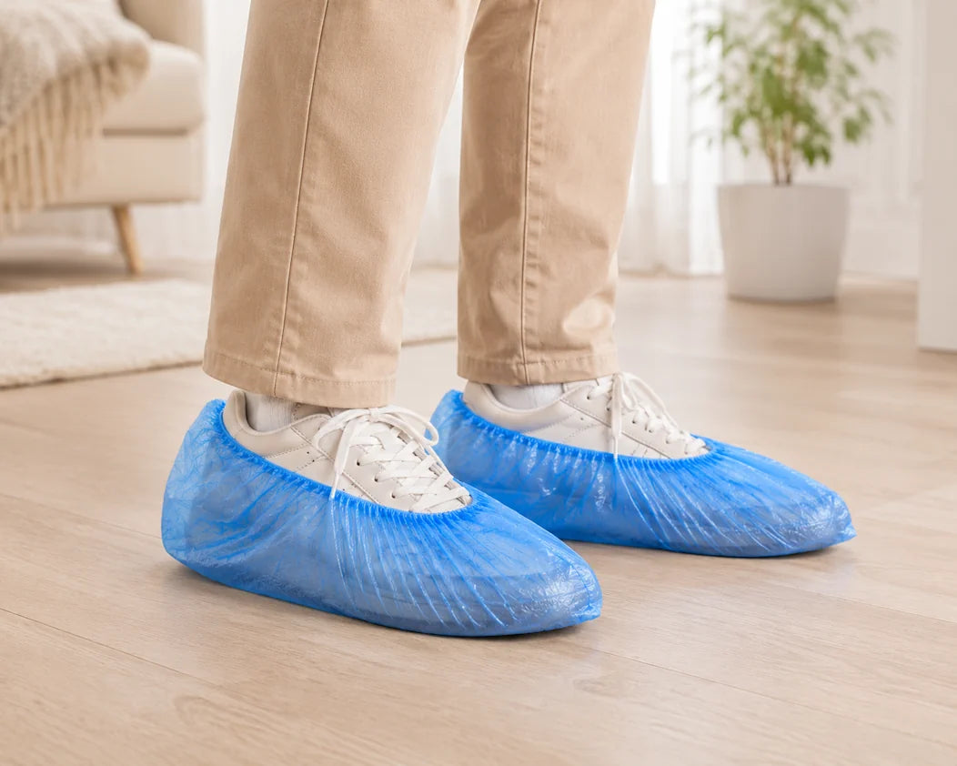 Meditrade PE-Überziehschuhe aus CPE (blau) – Einweg-Schuhcover