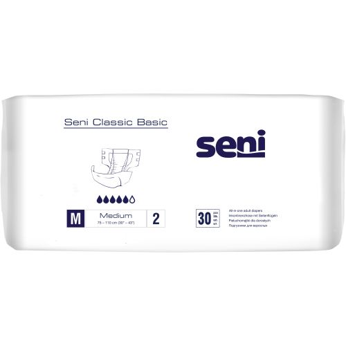 Seni Classic Basic Inkontinenzhose / Windelhose – 30 Stück