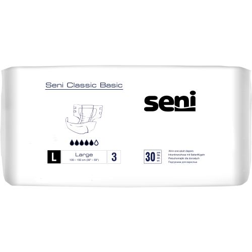 Seni Classic Basic Inkontinenzhose / Windelhose – 30 Stück
