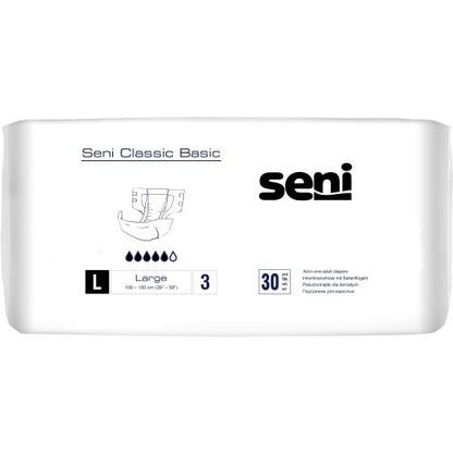 Seni Classic Basic Inkontinenzhose / Windelhose – 30 Stück