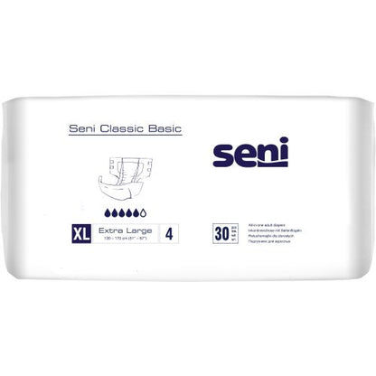 Seni Classic Basic Inkontinenzhose / Windelhose – 30 Stück