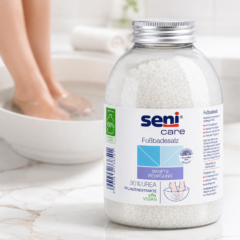 Seni Care Fußbadesalz mit 30% Urea 420 g – 1 Dose