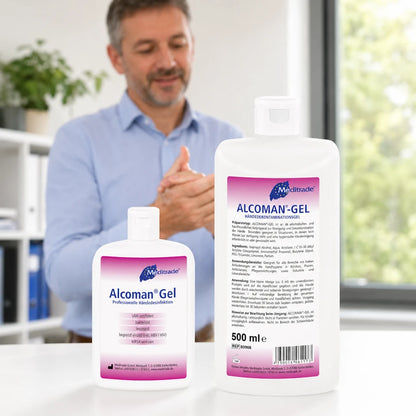 Meditrade Alcoman Gel alkoholische Händedesinfektion 100 ml / 500 ml