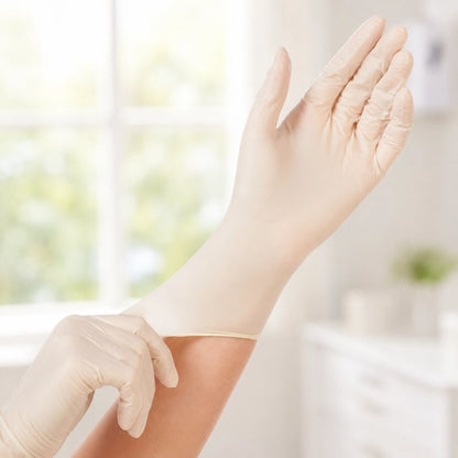 Meditrade Gentle Skin compact+ Latex-Untersuchungshandschuhe puderfrei