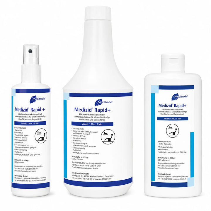 Meditrade Medizid Rapid+ Schnelldesinfektion 250 ml / 500 ml / 1000 ml