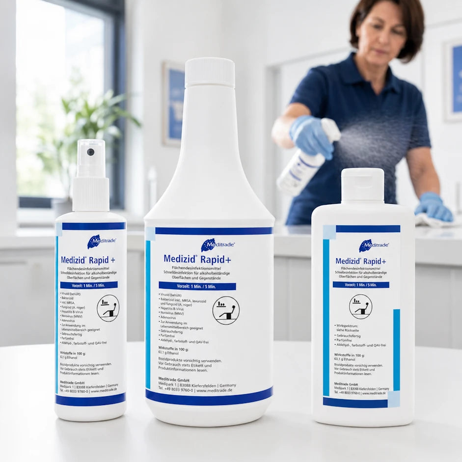 Meditrade Medizid Rapid+ Schnelldesinfektion 250 ml / 500 ml / 1000 ml
