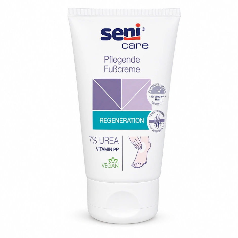 Seni Care Pflegende Fußcreme mit 7% Urea 100 ml – 1 Tube