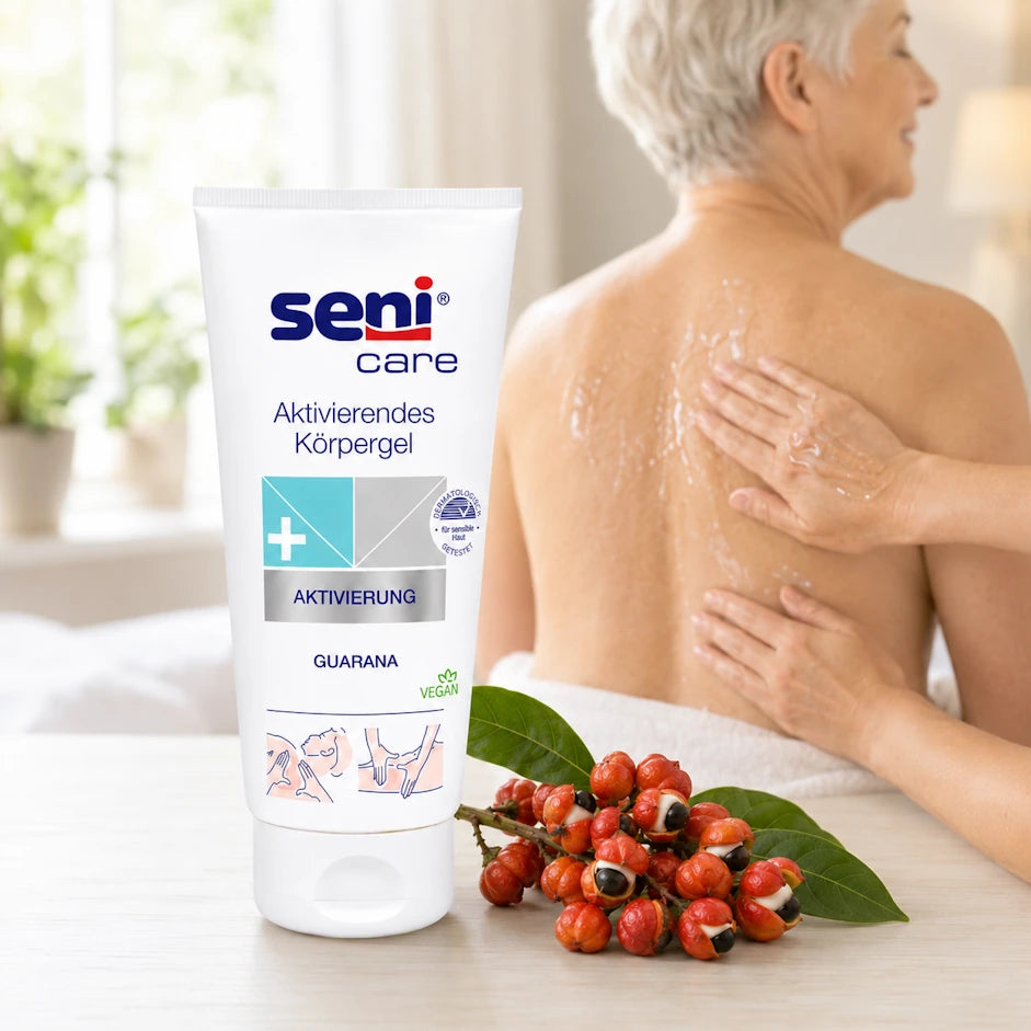 Seni Care Aktivierendes Körpergel mit Guarana 200 ml – 1 Tube