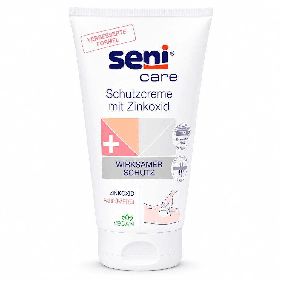 Seni Care Hautschutzcreme mit Zinkoxid parfümfrei 150 ml – 1 Tube