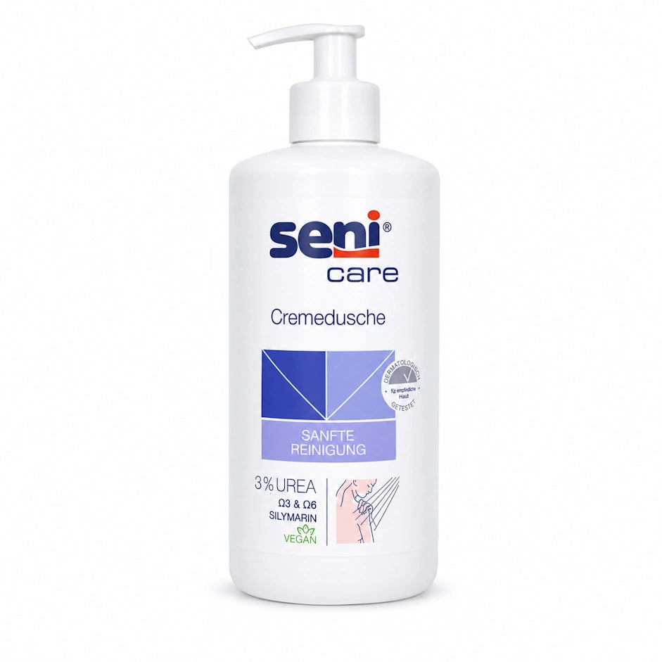 Seni Care Cremedusche mit 3% Urea 500 ml – 1 Flasche