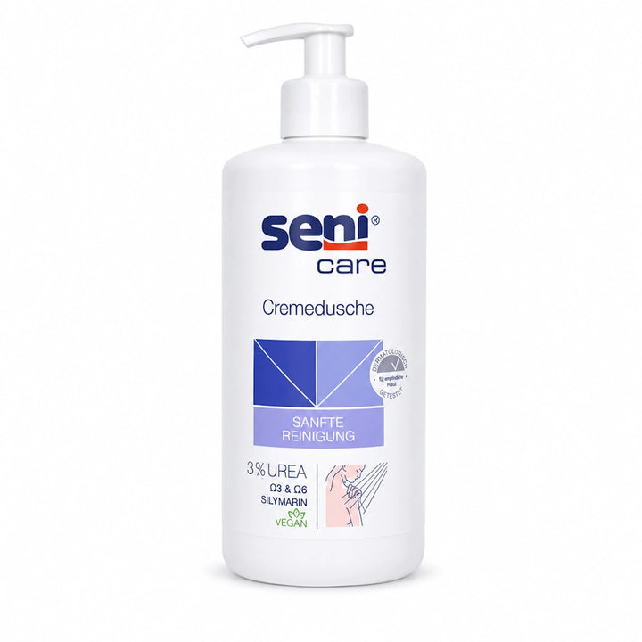 Seni Care Cremedusche mit 3% Urea 500 ml – 1 Flasche