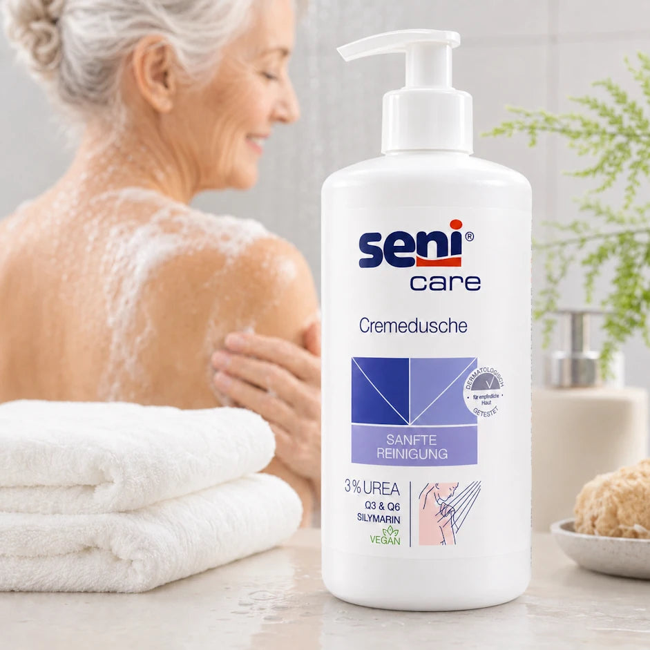 Seni Care Cremedusche mit 3% Urea 500 ml – 1 Flasche