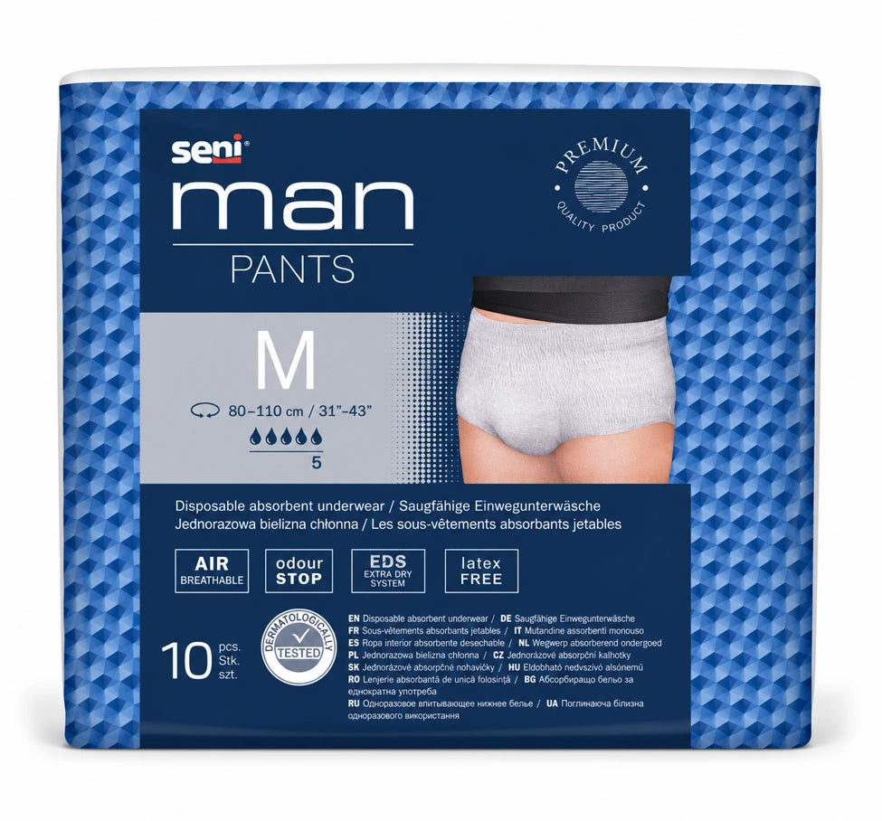 Seni Man Pants Inkontinenzhosen für Männer (10 Stück)