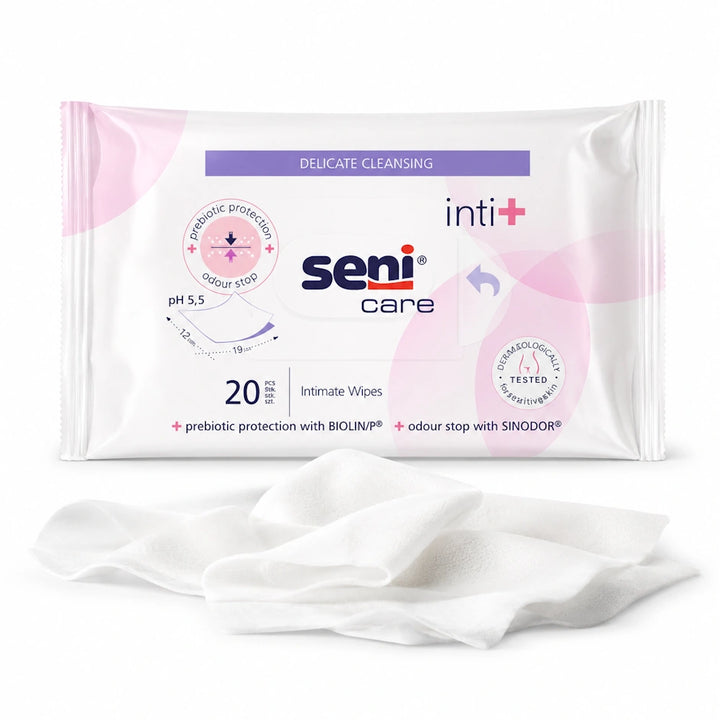 Seni Care Inti+ Feuchttücher für die Intimpflege – 20 Stück