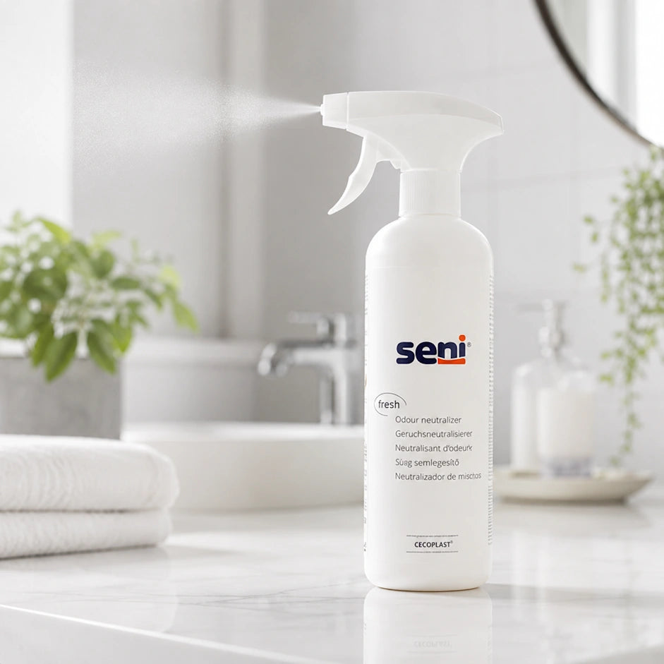 Seni Care Geruchsneutralisator für Räume und Flächen – 500 ml Sprühflasche