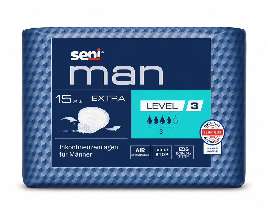 Seni Man Inkontinenzeinlagen für Männer (15 Stück)