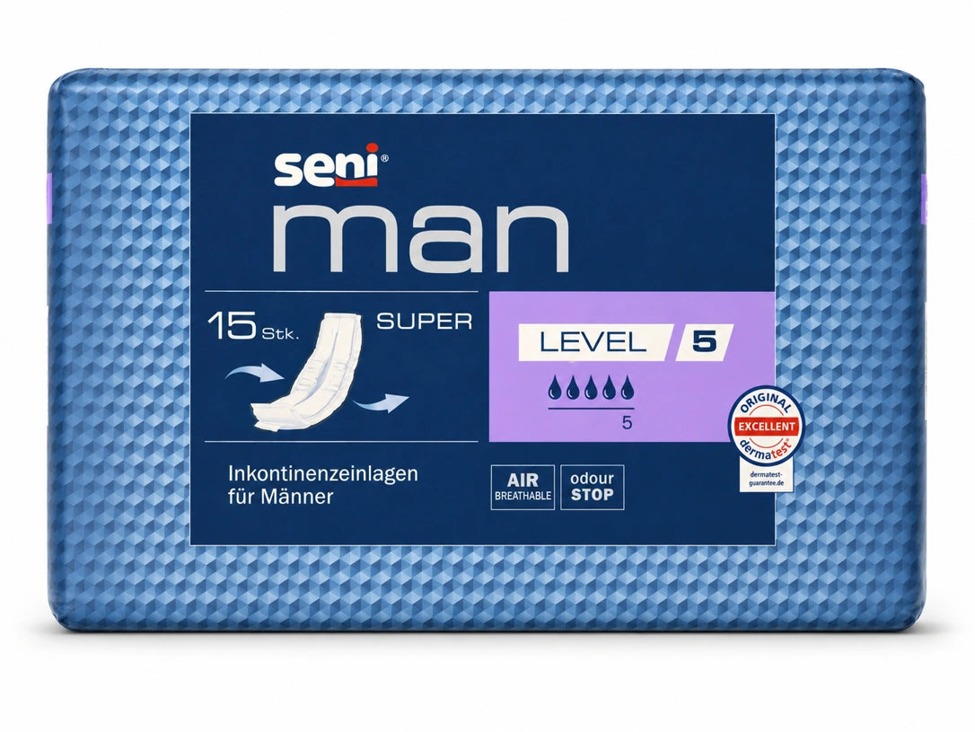 Seni Man Inkontinenzeinlagen für Männer (15 Stück)
