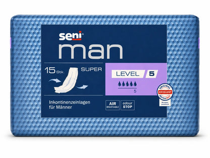 Seni Man Inkontinenzeinlagen für Männer (15 Stück)
