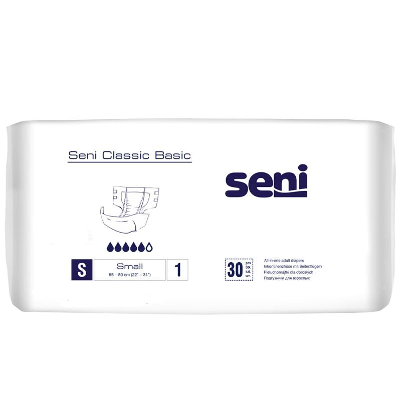 Seni Classic Basic Inkontinenzhose / Windelhose – 30 Stück