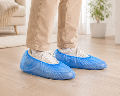 Meditrade PE-Überziehschuhe aus CPE (blau) – Einweg-Schuhcover